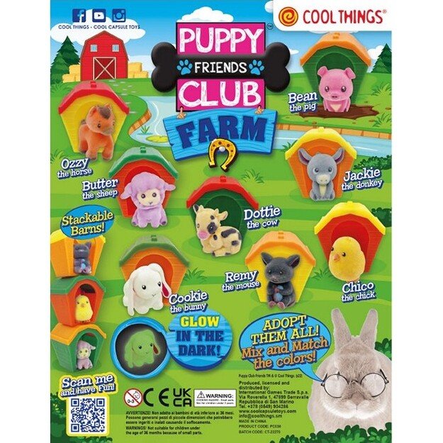 Pet figurine in capsule/ball