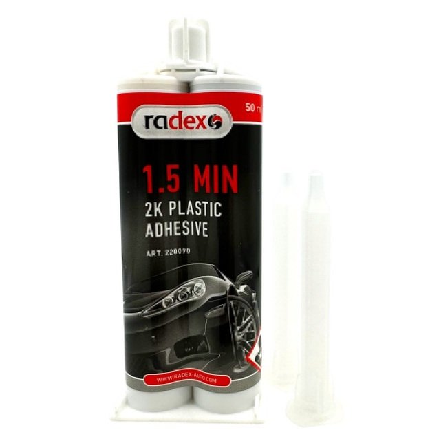 2K klijai plastikui (90 sek.) 50ml RADEX  