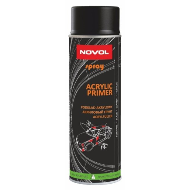 Akrilinis gruntas juodas ACRYLIC PRIMER aerozolinis 500ml  
