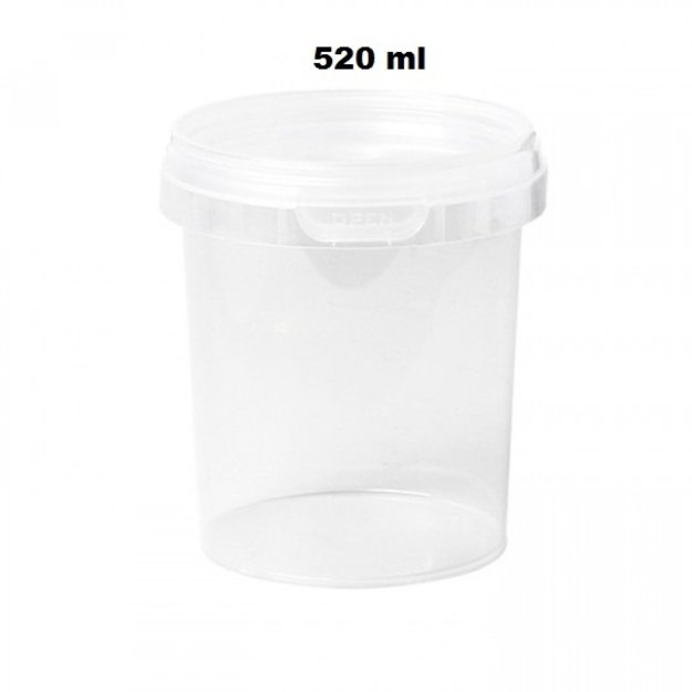 Indas 520ml su dangteliu (380 vnt. komplektas)  