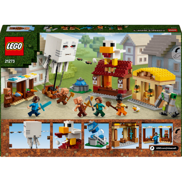 LEGO Minecraft The Ghast Balloon Village Attack