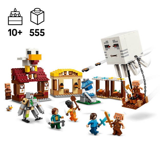 LEGO Minecraft The Ghast Balloon Village Attack