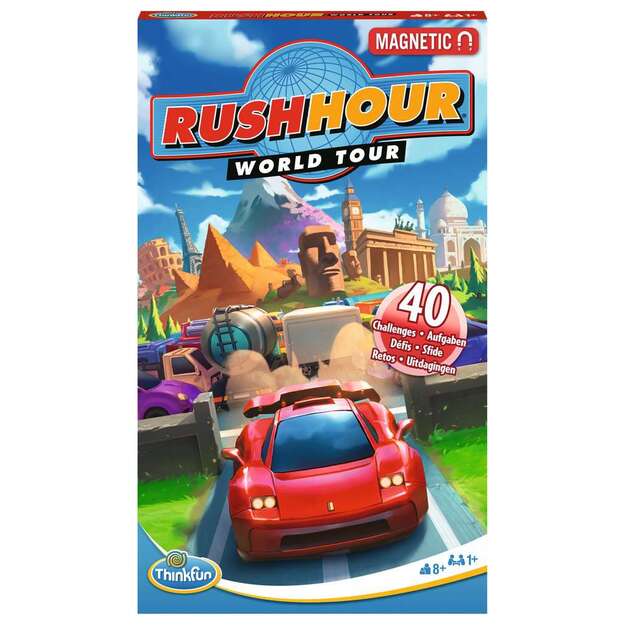 ThinkFun Board Game Rush Hour - Rush Hour Around the World Trip