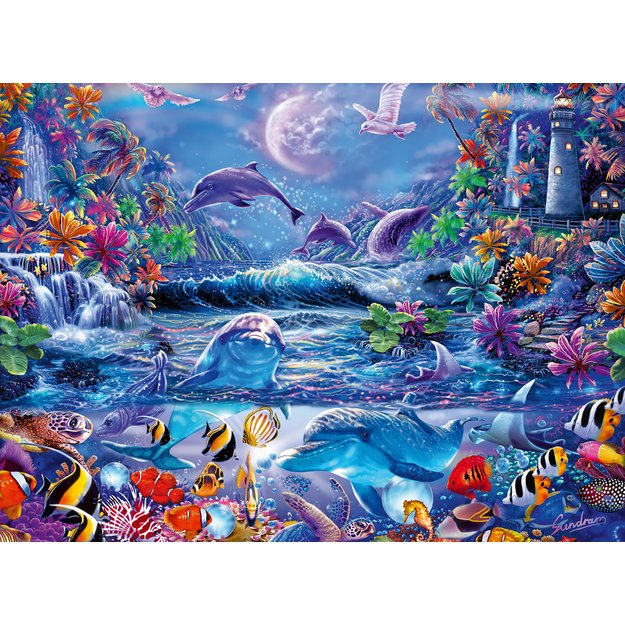 Ravensburger Glow In The Dark Puzzle 500 Pieces: Moonlit Magic