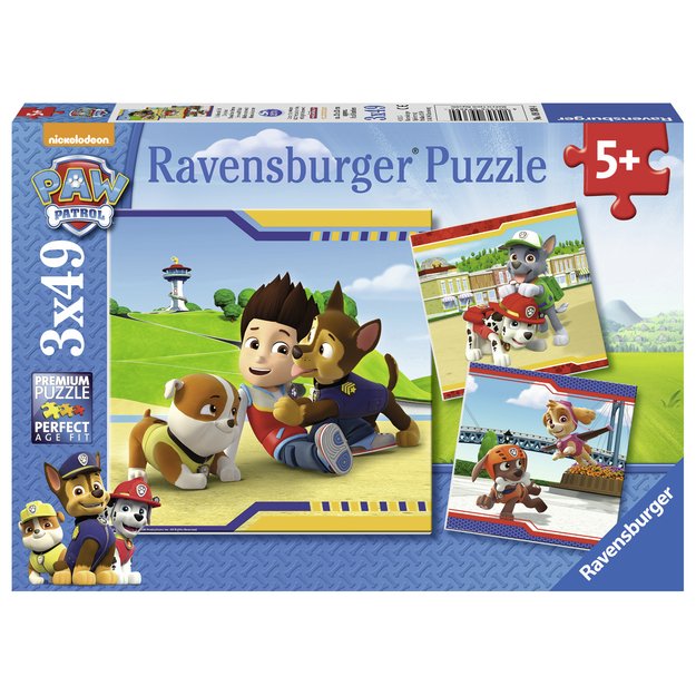 Ravensburger Puzzle 3x49 Pieces: Paw Patrol