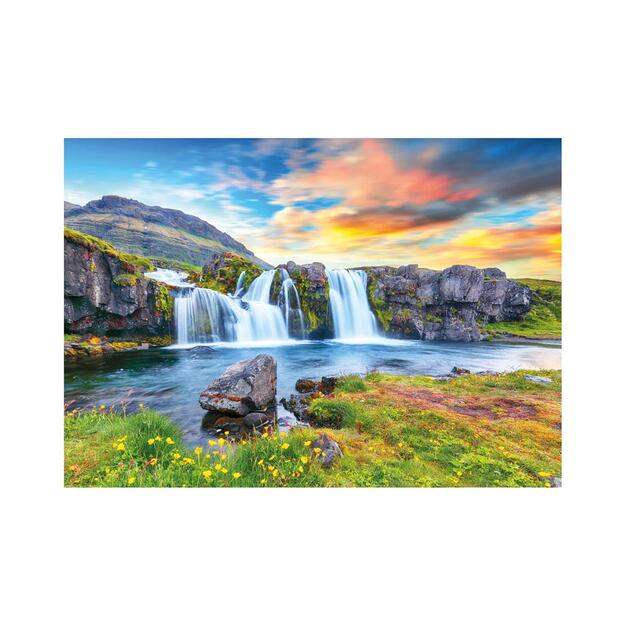 Dino Puzzle 500 pc Icelandic Waterfalls