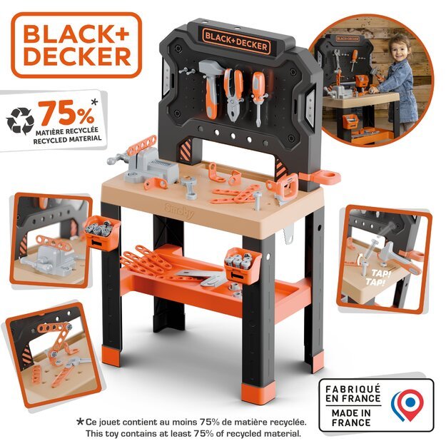 Smoby B&D Bricolo Workbench 78 Pieces