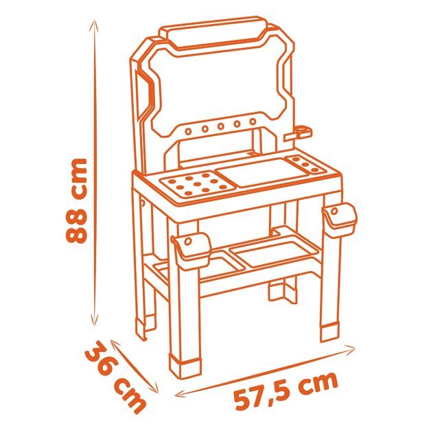 Smoby B&D Bricolo Workbench 78 Pieces
