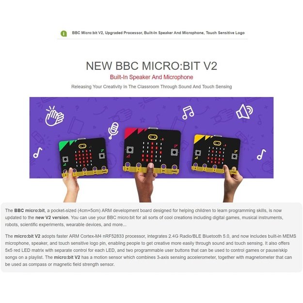 BBC micro:bit V2 Go Pack