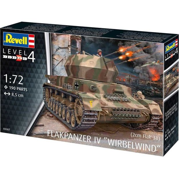Revell Plastic Model Flakpanzer IV Wirbelwind (2 cm Flak 38) 1:72