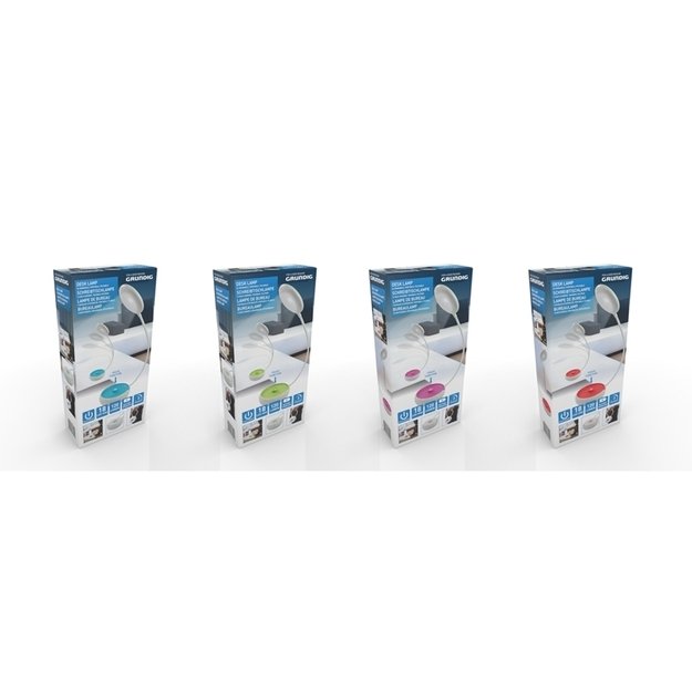 Grundig - sulankstoma LED biuro lempa 15 cm (oranžinė) 3