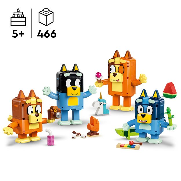 LEGO Bluey Brick-Built Bluey Family