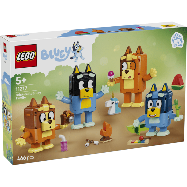 LEGO Bluey Brick-Built Bluey Family