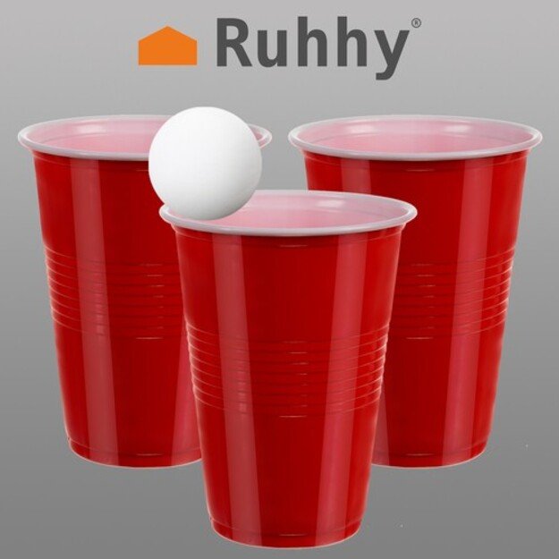 Beer Pong žaidimas – 50 puodelių Ruhhy 21232