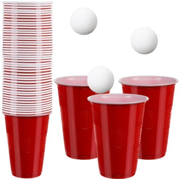 Beer Pong žaidimas – 50 puodelių Ruhhy 21232