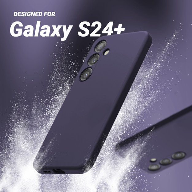 Crong Color Cover – dėklas, skirtas Samsung Galaxy S24+ (violetinė)