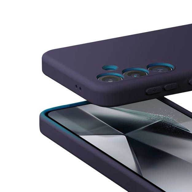 Crong Color Cover – dėklas, skirtas Samsung Galaxy S24+ (violetinė)