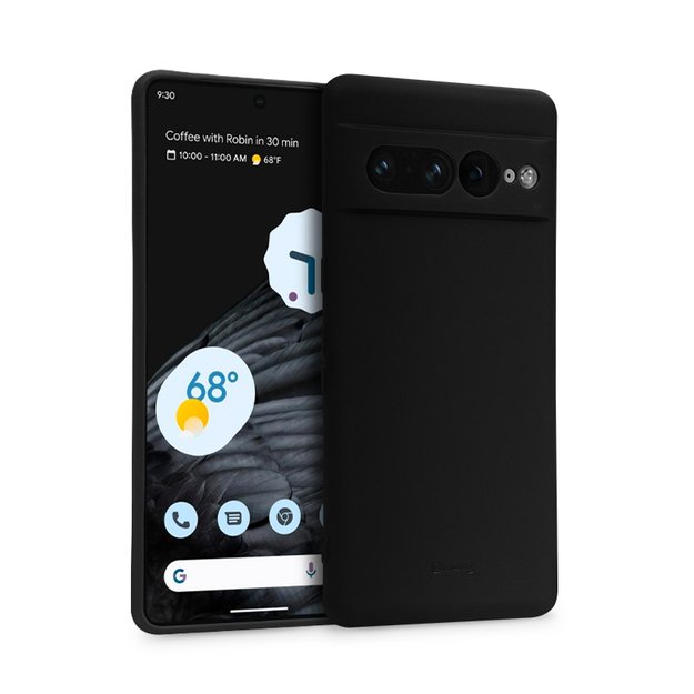Crong Color Cover – dėklas, skirtas „Google Pixel 7 Pro“ (juodas)