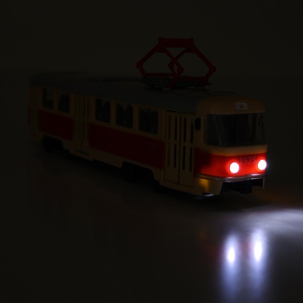 Czech tram reporting stops 28 cm 7