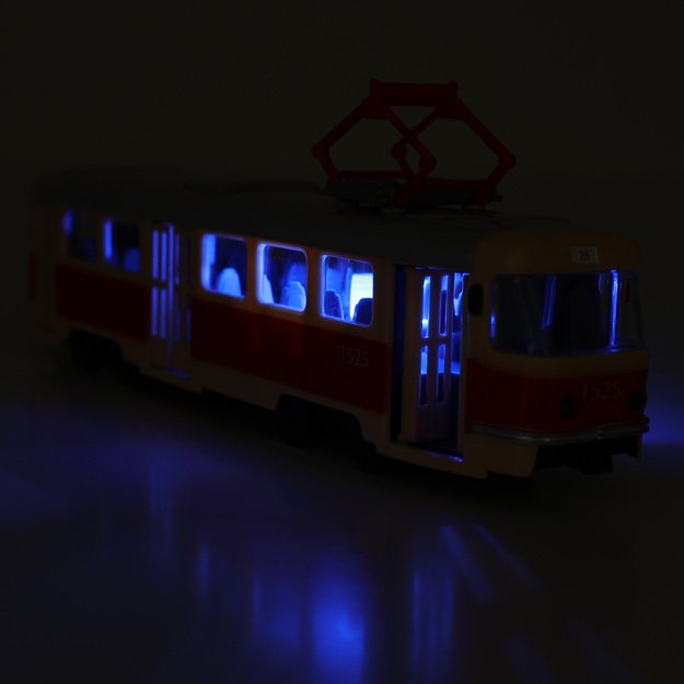 Czech tram reporting stops 28 cm 6