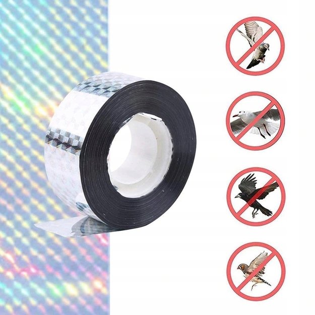 Kinzo - Paukščius atbaidanti juosta sodo medžiams, 45 m ilgio 5