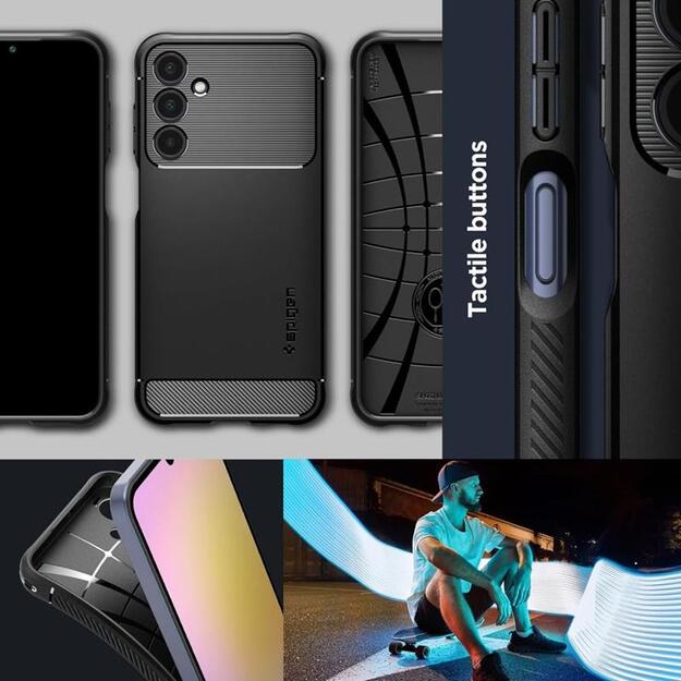 Spigen Rugged Armor – dėklas, skirtas Samsung Galaxy A25 5G (juodas) 2