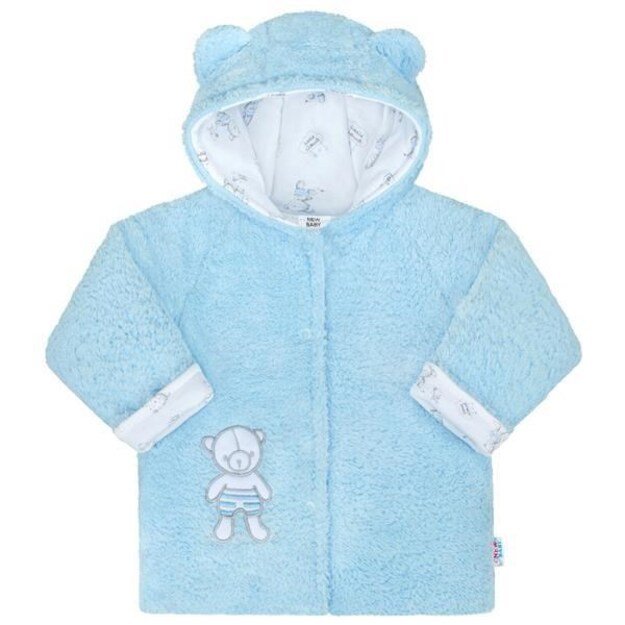 Žieminis paltas New Baby Nice Bear mėlynas, 74 (6-9m), 74 (6-9m) dydis