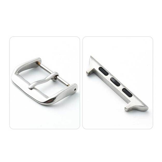 Crong Noble Band – natūralios odos dirželis, skirtas Apple Watch 38/40/41mm (espresso) 13