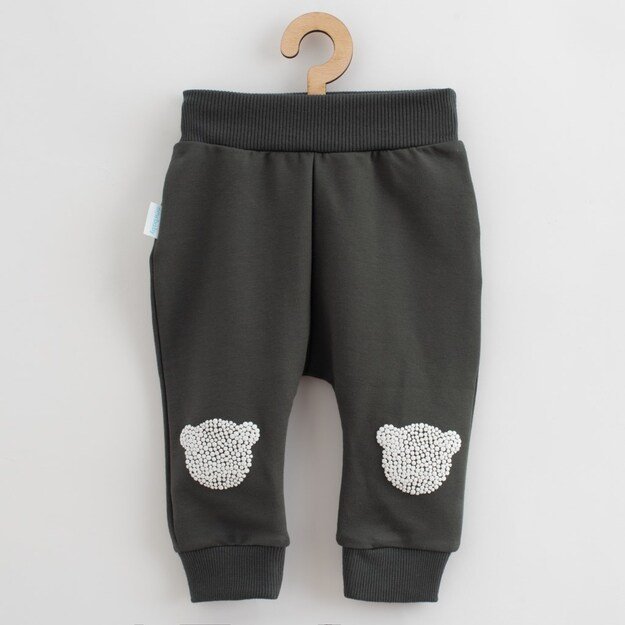 Naujas Baby Brave Bear ABS smėlio spalvos kūdikių marškinėlių ir sportinių kelnių rinkinys, 56 (0-3m), 56 (0-3m) dydis 2