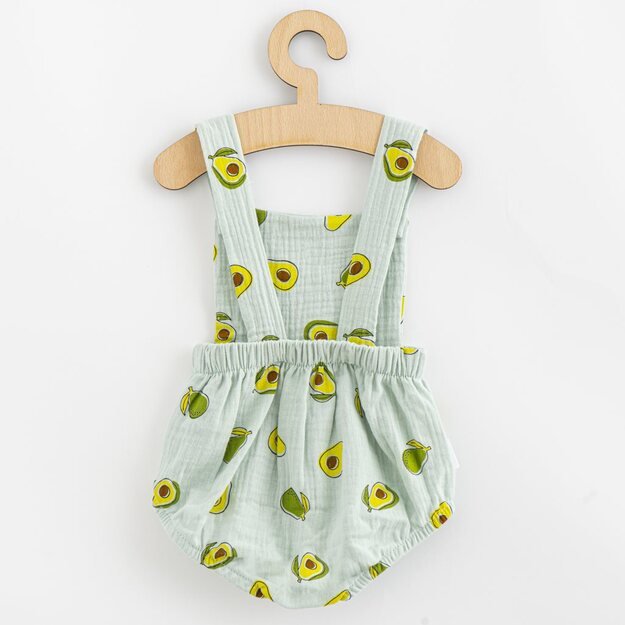 „Muslin“ kūdikių šortai ir marškinėliai „New Baby Avocado“, 80 (9–12 m), 80 (9–12 m) dydis