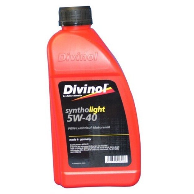 Syntholight DIVINOL 5W40 1 l SN/CF, MB 229.3, VW 505.00, GM-LL-B-025  