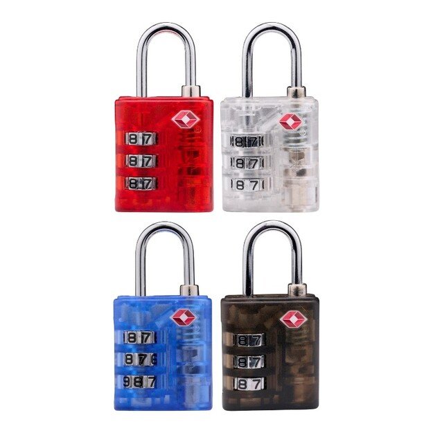 Dunlop - TSA kombinuota spyna lagaminui / bagažui (juoda) 3