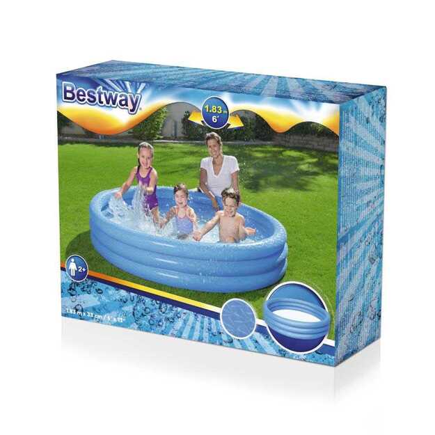 Pripučiamas vaikų baseinas Bestway 183x33 cm mėlynas