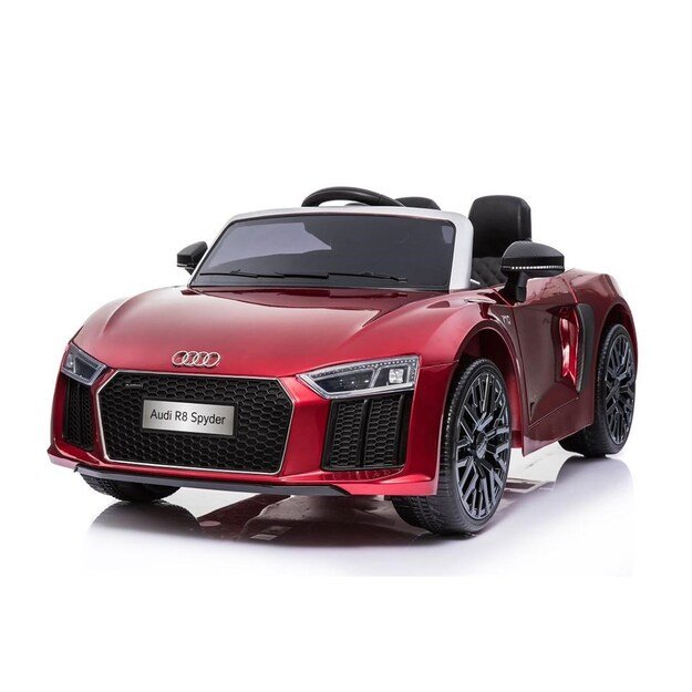 Elektrinis žaislinis automobilis BABY MIX AUDI R8 Spyder MAXI metalinis raudonas