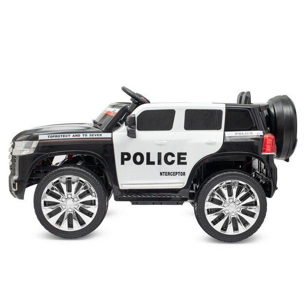 Vaikiškas elektromobilis Baby Mix Police 4x4 juodas