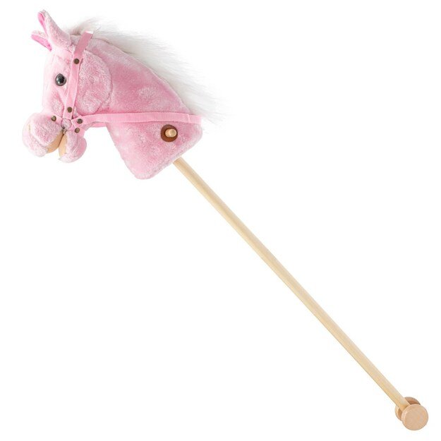 Hobby Horse su garsu ir ratukais Rosie Baby Mix rožinė