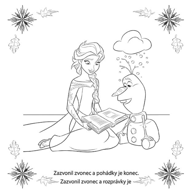 Memory game in a workbook FROZEN 3