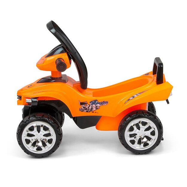 Baby Bouncer su garso keturračiu Milly Mally Monster Orange