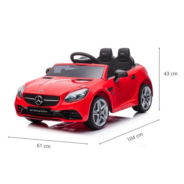 Elektrinis vaikiškas automobilis Milly Mally Mercedes-Benz SLC Red