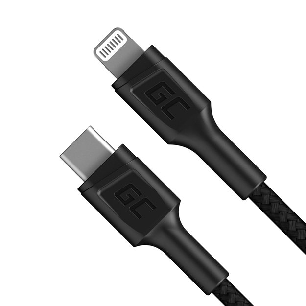 GC Power Stream USB-C laidas – žaibas 100 cm su maitinimo tiekimu („Apple MFi“ sertifikatas)