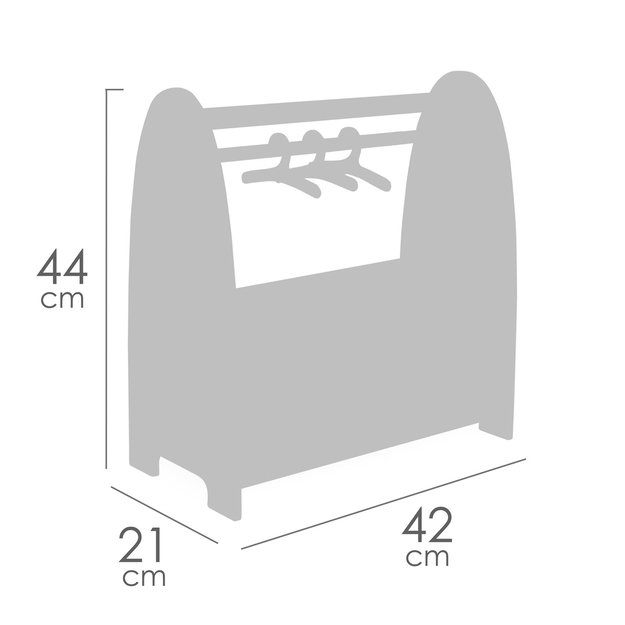 DeCuevas 55874 Medinis drabužių pakabukas 6