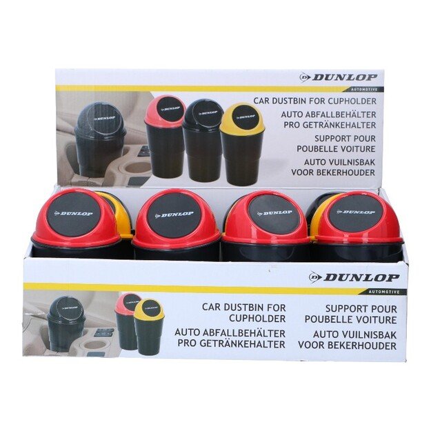 Dunlop - Automobilio šiukšliadėžė 400 ml 10x17 cm (juoda) 4