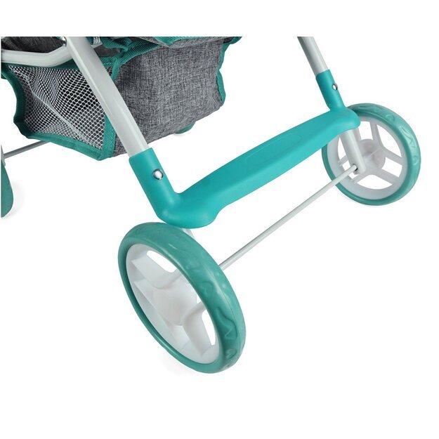 Milly Mally Natalie Prestige Mint sportinis vežimėlis lėlėms