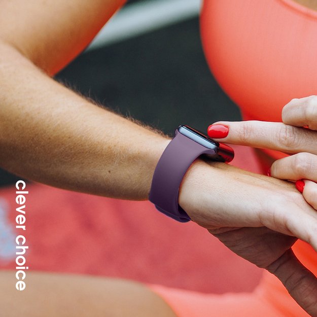 Crong Liquid – dirželis, skirtas Apple Watch 38/40/41/42 mm (slyva) 27