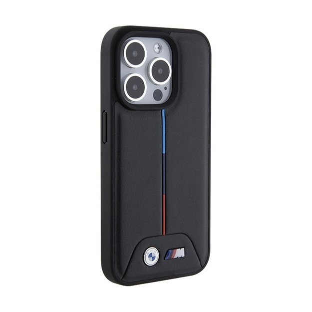 BMW Quilted Tricolor – dėklas, skirtas iPhone 15 Pro Max (juodas)