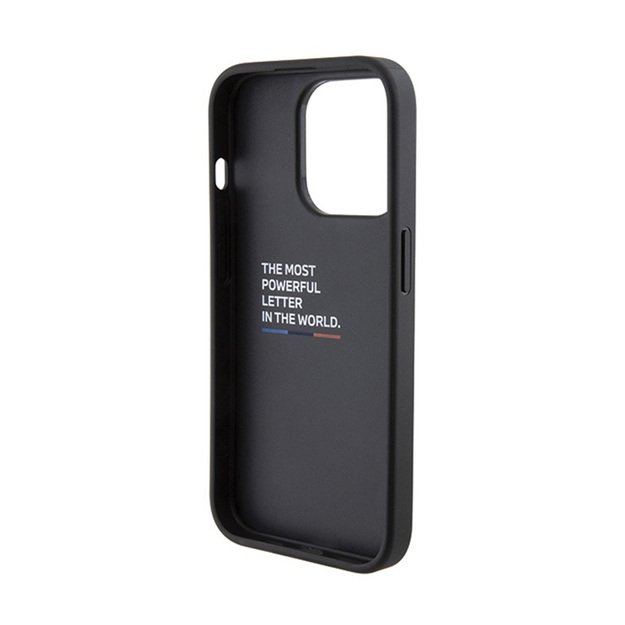 BMW Quilted Tricolor – dėklas, skirtas iPhone 15 Pro Max (juodas)