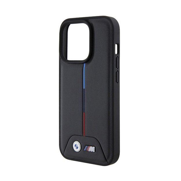 BMW Quilted Tricolor – dėklas, skirtas iPhone 15 Pro Max (juodas)