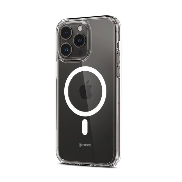 Crong Clear MAG dangtelis – dėklas iPhone 15 Pro MagSafe (skaidrus) 9