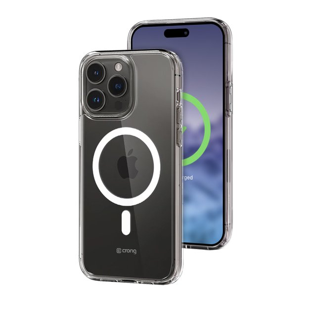 Crong Clear MAG dangtelis – dėklas iPhone 15 Pro MagSafe (skaidrus) 6