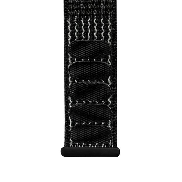 Crong Nylon Reflex – sportinis dirželis Apple Watch 44/45/46/49 mm (juodas) 11